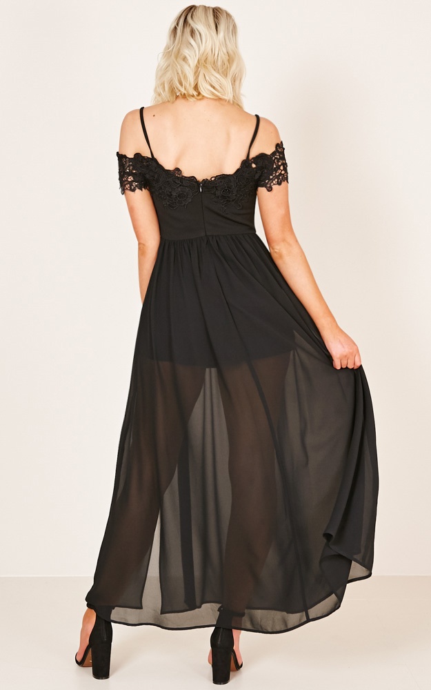 Run The Night Dress In Black Showpo