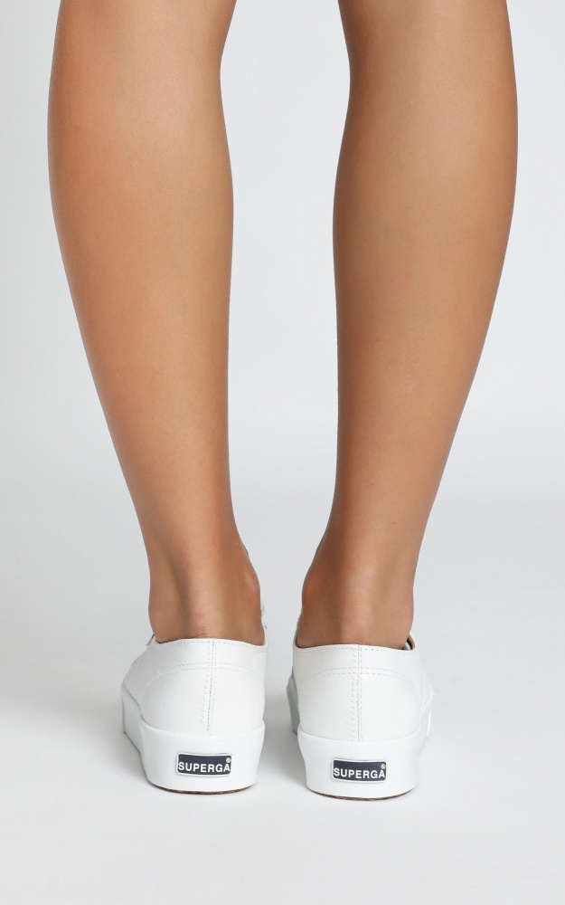 superga nappaleau white platform