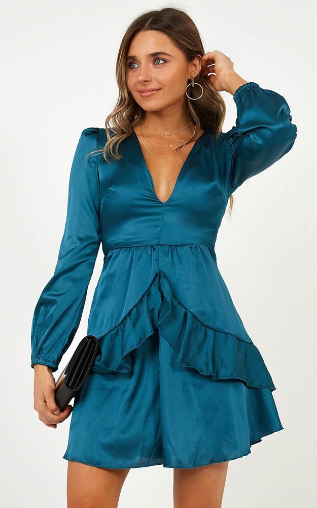 White Lies Dress In Teal Satin Showpo Nz Read, write & share genuine reviews on reviews.io. showpo