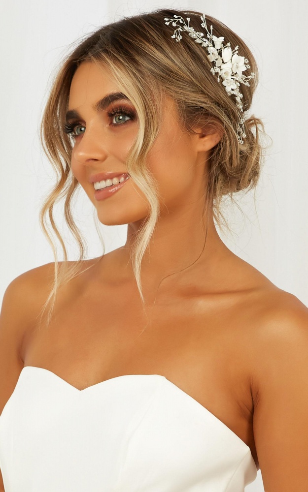 Sweet Love Hair Piece In White Showpo