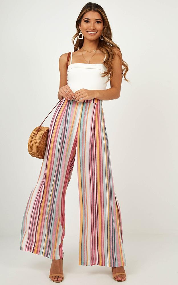 Bewitched Pants In Multi Stripe | Showpo