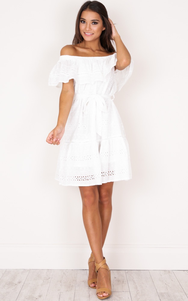 Crafty Dress In White | Showpo