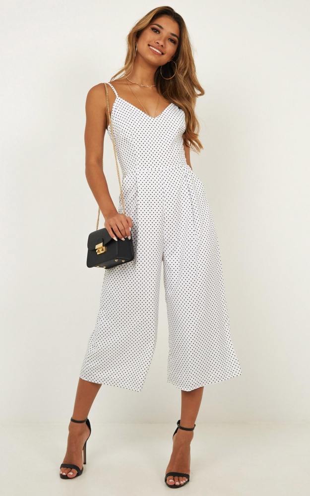 showpo white jumpsuit