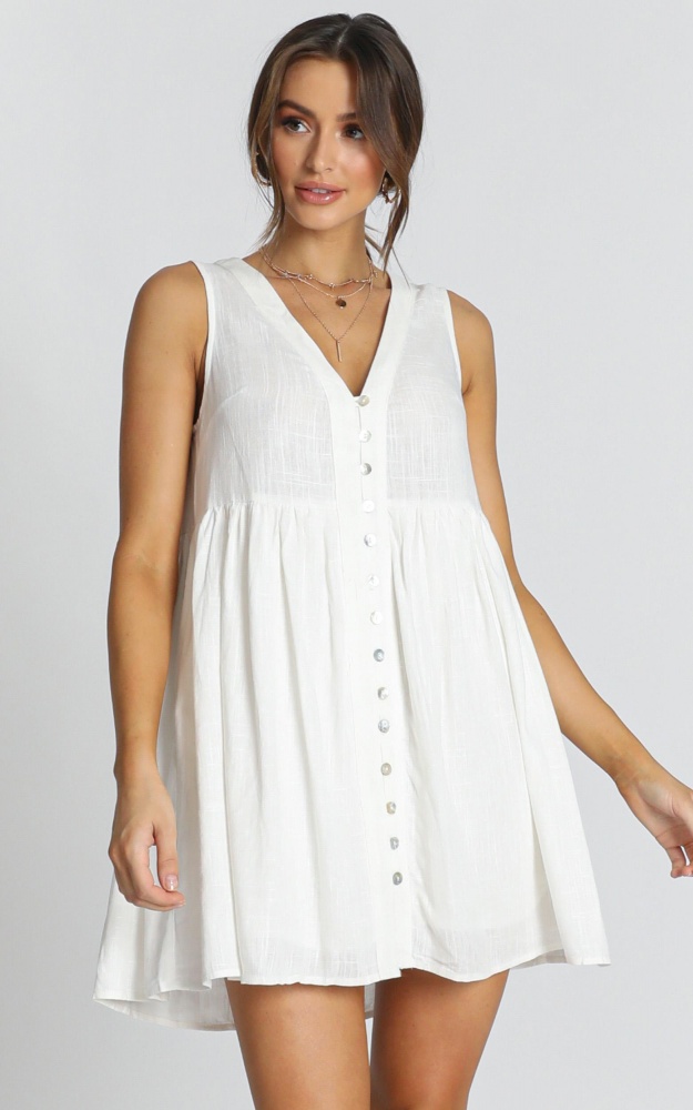 Sunkissed In Summer Dress In White Showpo Nz