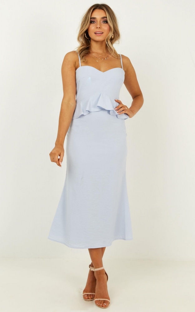 Tuesday Blues Dress In Pale Blue | Showpo