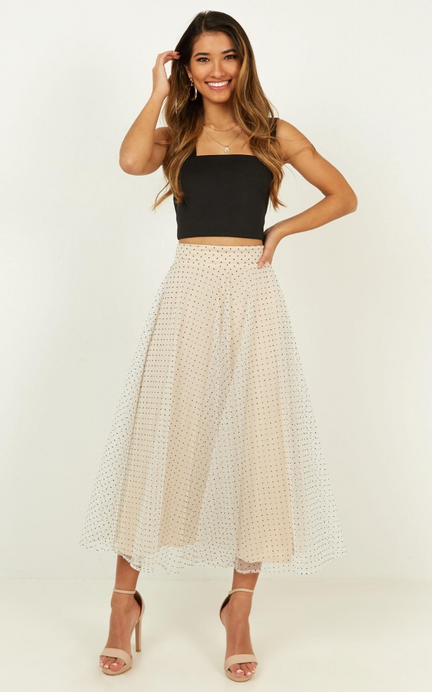 Wishful Thought Skirt In White Spot | Showpo