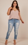 Stacey Skinny Jeans In Light Wash | Showpo